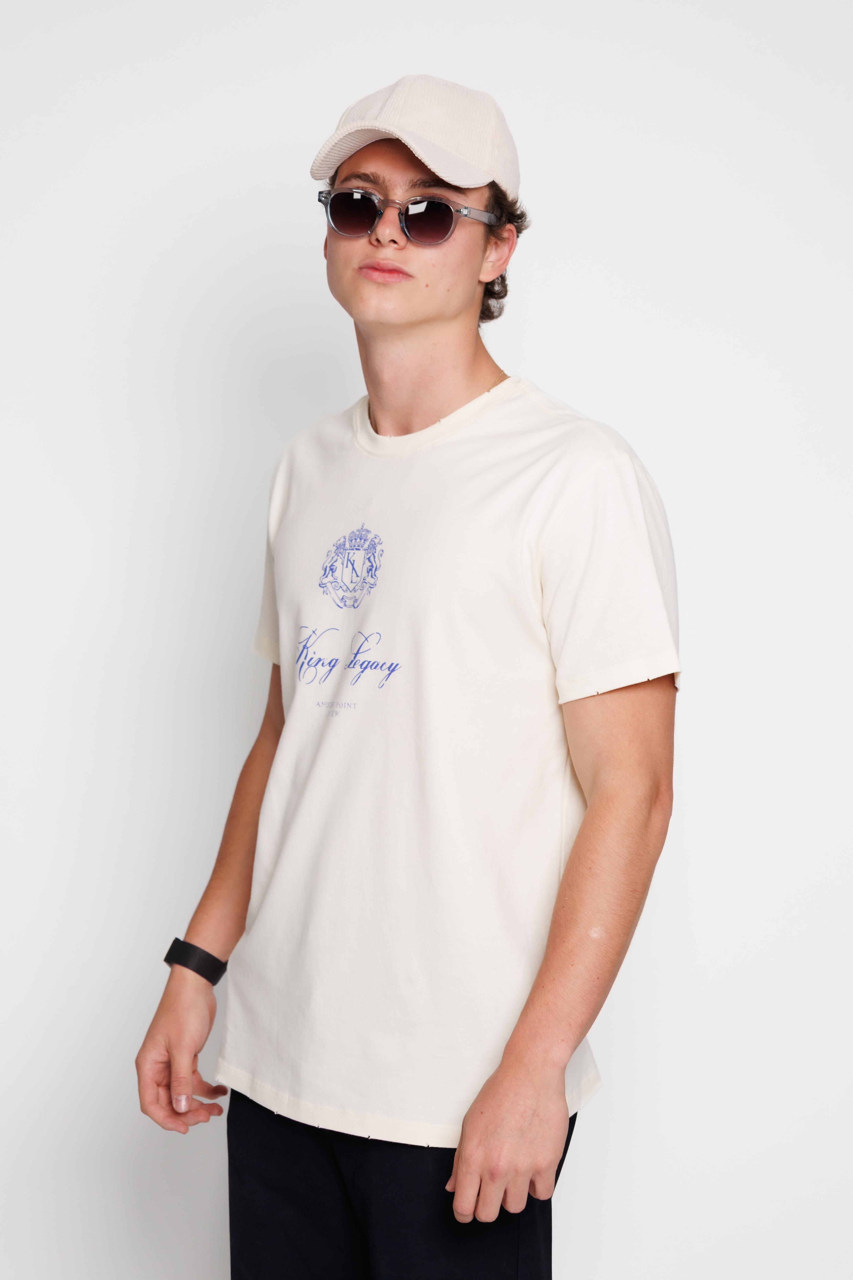 PLAYERA CREMA CRESTED