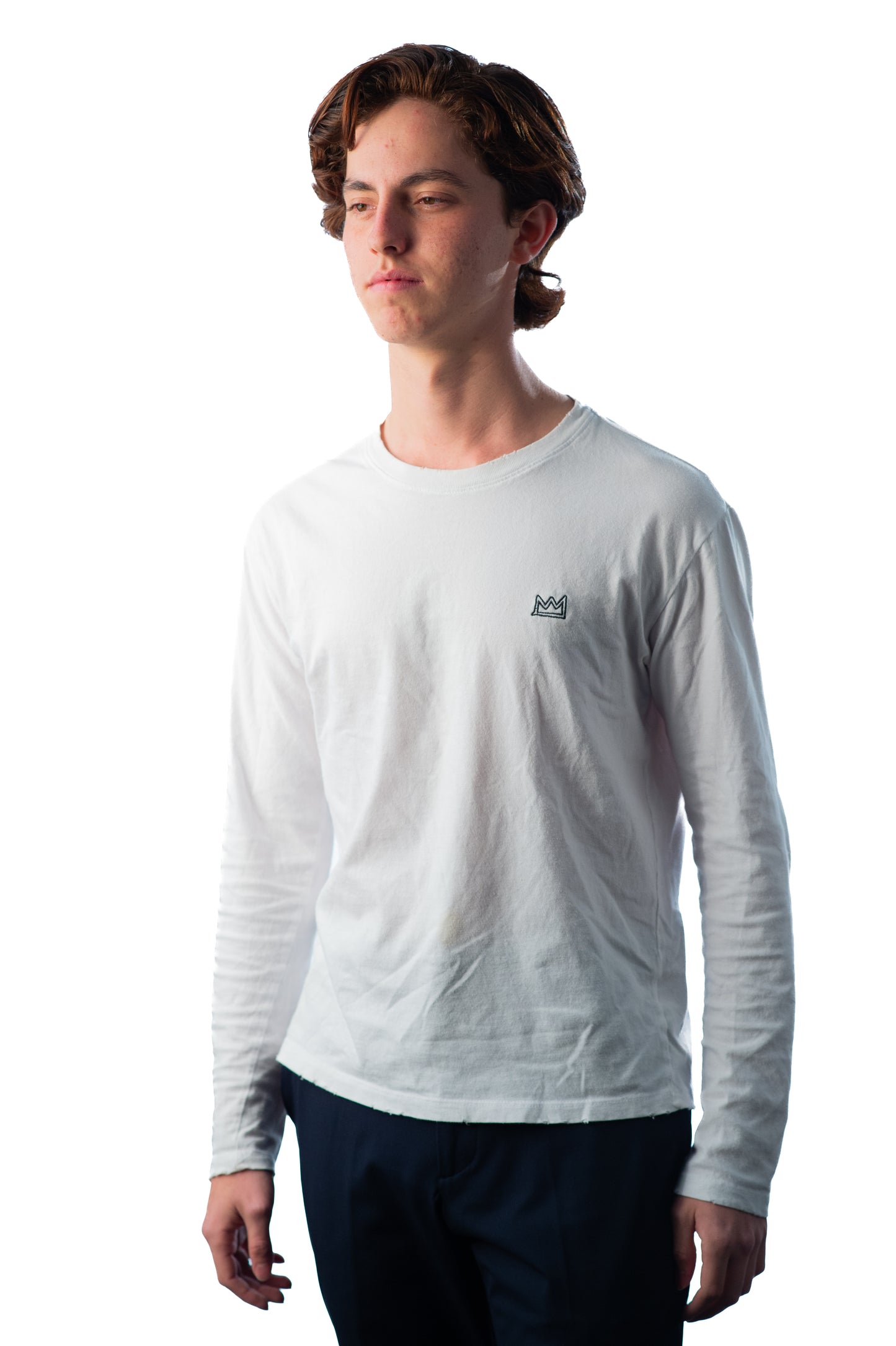 WHITE LONG SLEEVE TEE