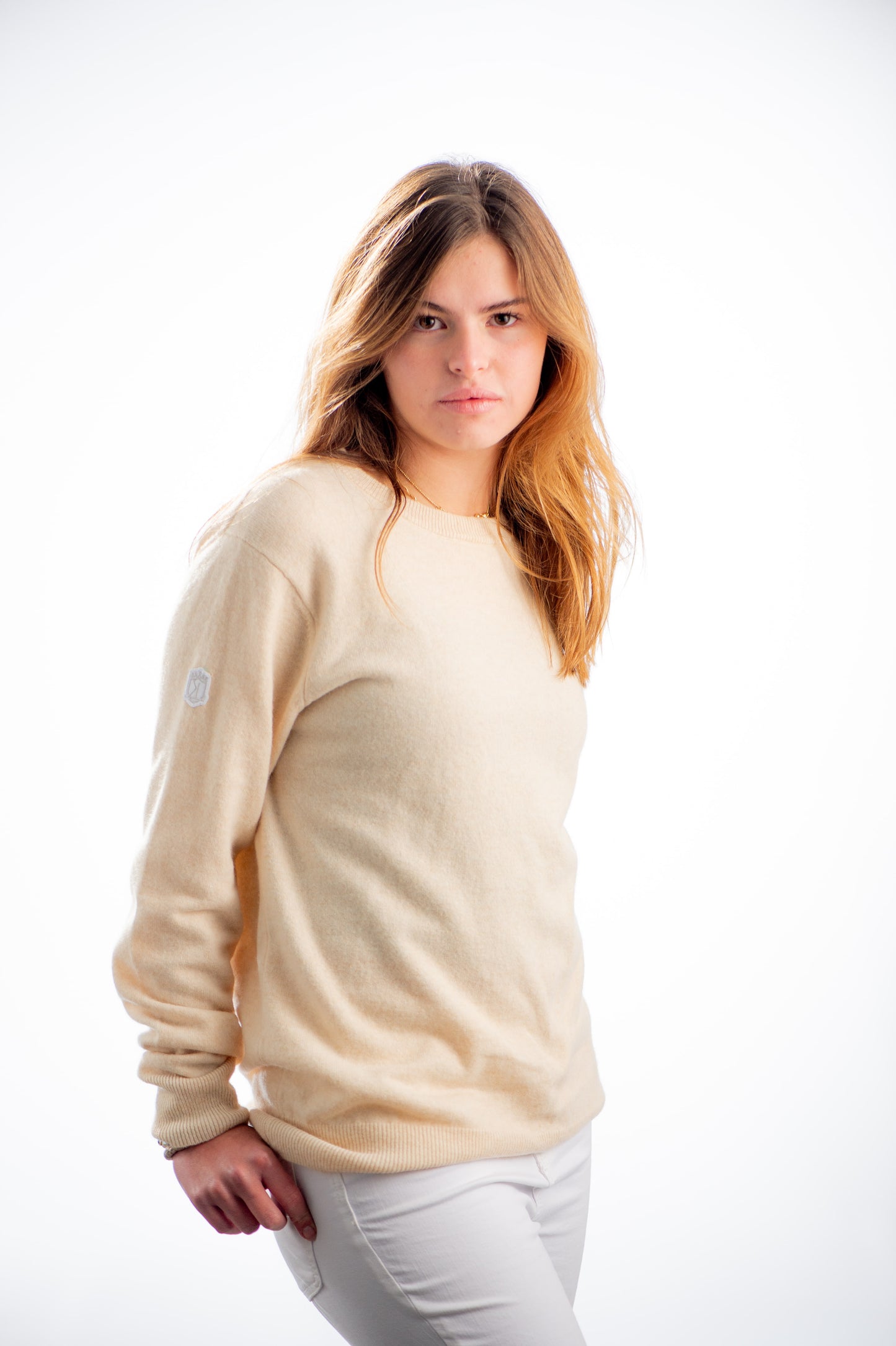 CREAM CASHMERE SWEATER