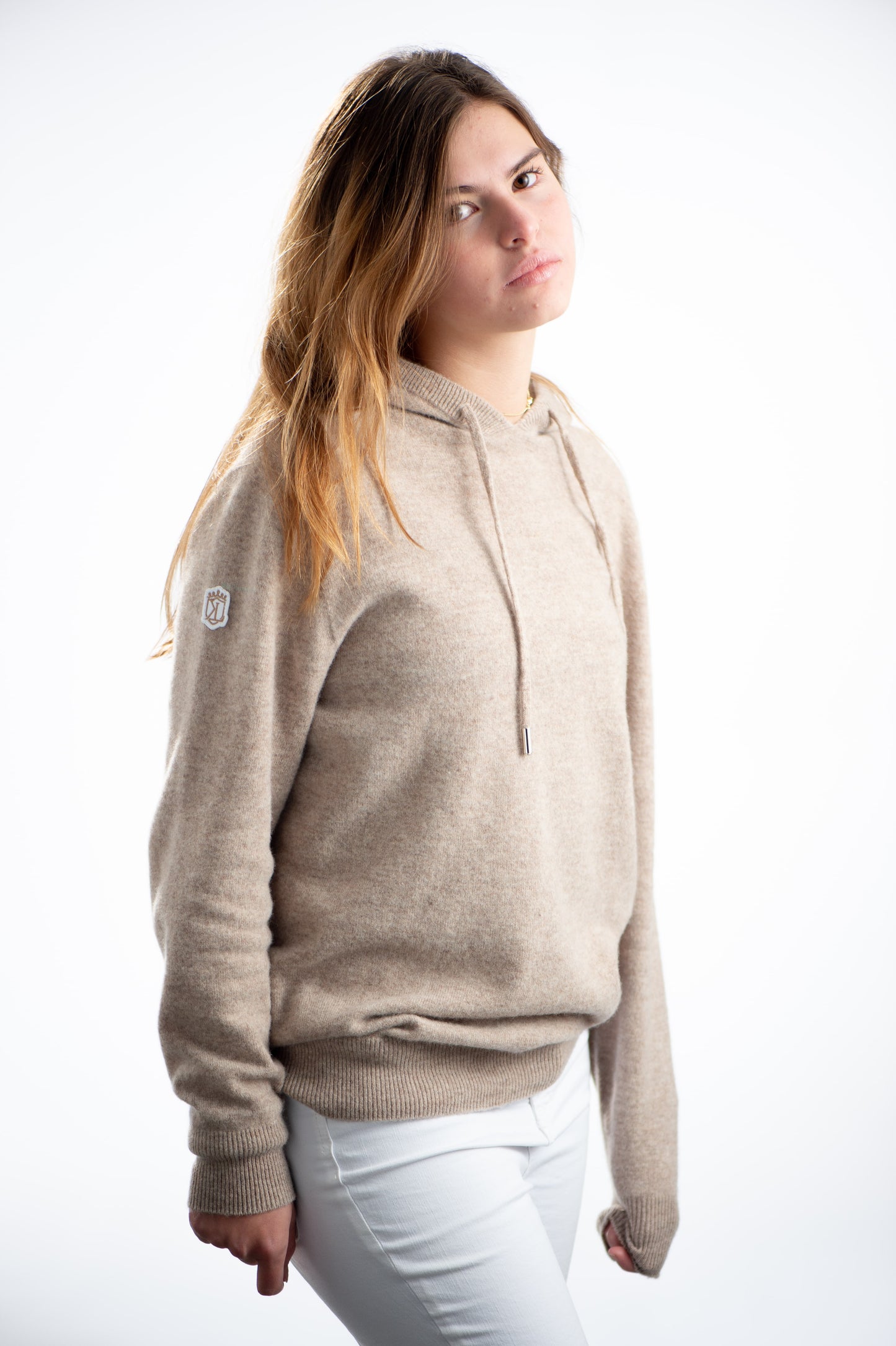 CASHMERE SANDSTONE HOODIE