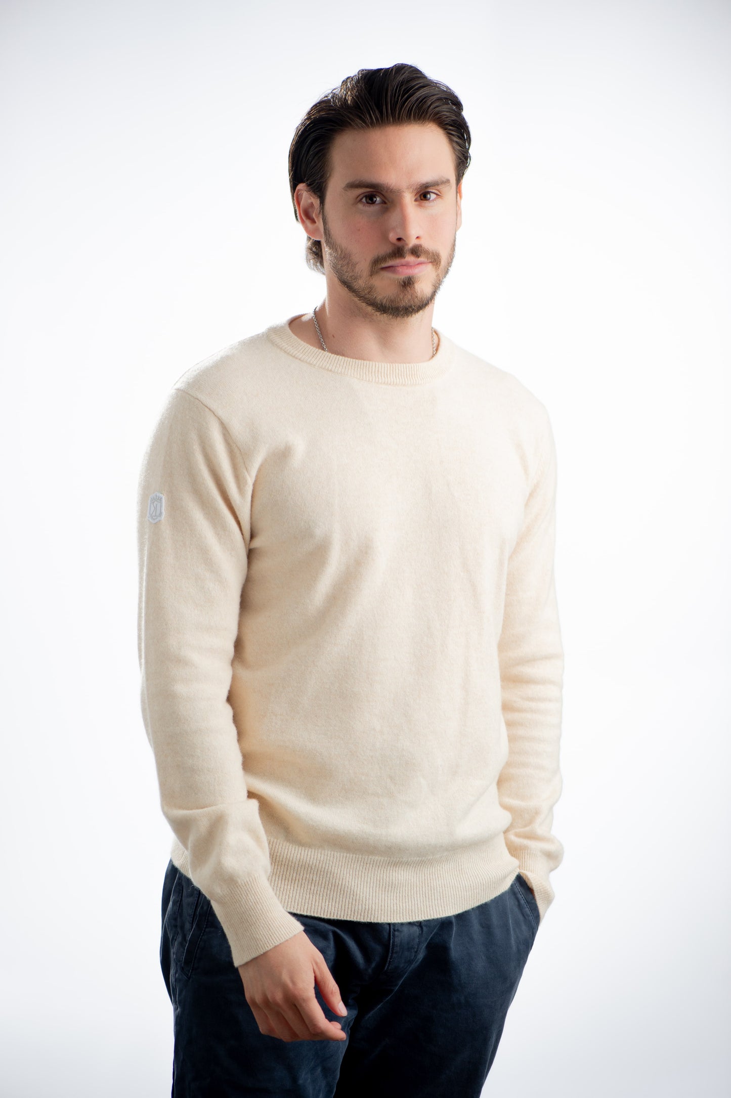 CREAM CASHMERE SWEATER