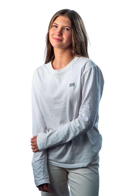 WHITE LONG SLEEVE TEE